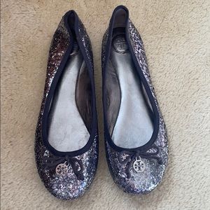 Tory Burch sequin confetti flats